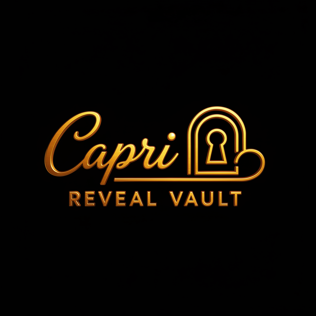 Capri Reveal Vault Logo - Black Background